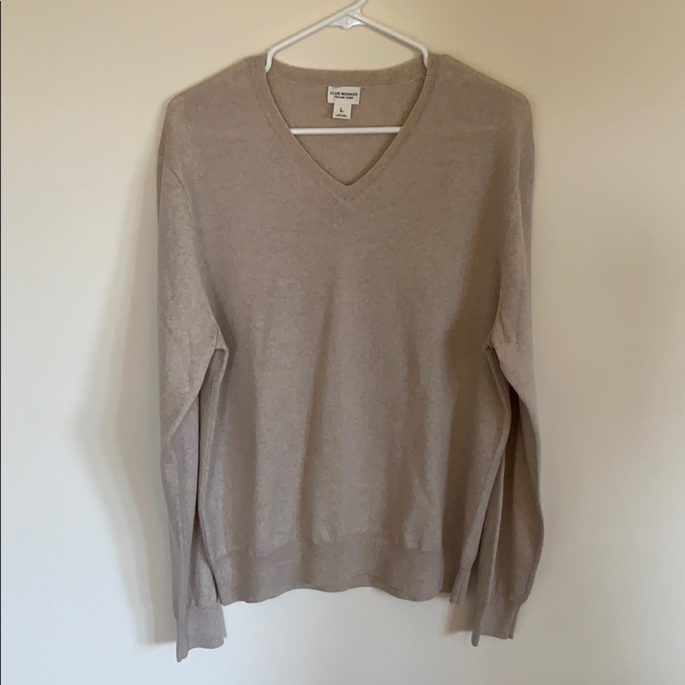 EUC oatmeal CLUB MONACO sweater